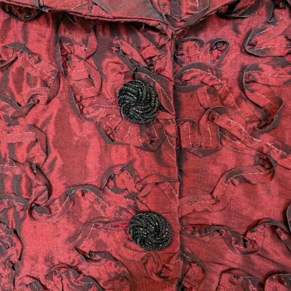 NWT Melanie Lyne Ribbon Embroidered Blazer Jacket Size 12 - Picture 7 of 7